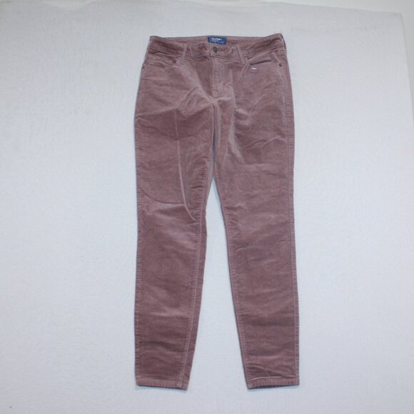 Old Navy Women Gray Rockstar Casual Corduroy Mid Rise Size 10 - Picture 1 of 10